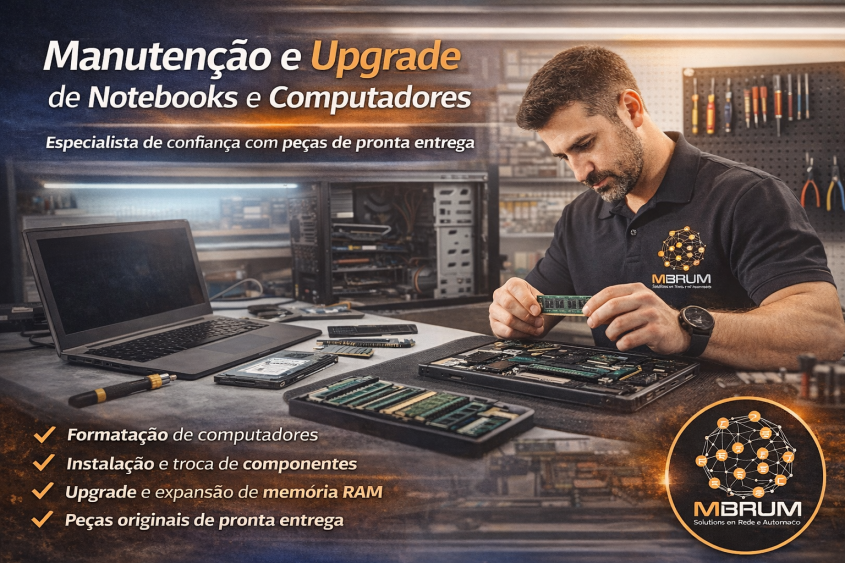Formatação de notebooks e computadores